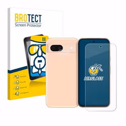 BROTECT Film Protecteur Verre 9H pour Google Pixel 8a (Avant+Caméra) [Anti-Rayures Transparent]