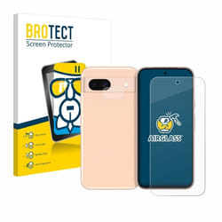 BROTECT Film Protecteur Verre 9H pour Google Pixel 8a (Avant+Caméra) [Anti-Rayures Transparent]