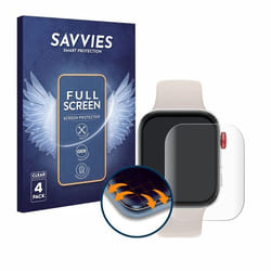 Savvies (4 Pièces) Full-Screen Ecran Protection pour Huawei Watch Fit 3 Full Cover Film Protection 3D Curved [Couverture Complète
