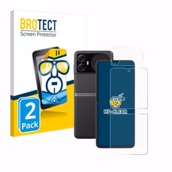 BROTECT Protection Ecran pour Blackview Hero 10 (Avant+Arrière) (2 Pièces) - Film Protection Ultra Clair