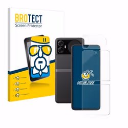 BROTECT Film Protecteur Verre 9H pour Blackview Hero 10 (Avant+Arrière) [Anti-Rayures Transparent]