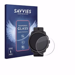 Savvies Verre Trempé pour Suunto Race S Vitre Protection Ecran Film Trempé de Verre Dureté 9H