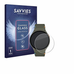 Savvies Verre Trempé pour Samsung Galaxy Watch 7 (44 mm) Vitre Protection Ecran Film Trempé de Verre Dureté 9H
