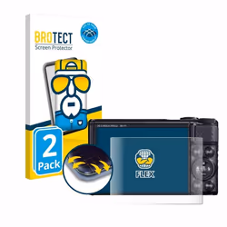 BROTECT Protection Intégrale 3D Incurvé pour Canon PowerShot SX740 HS / Lite (2 Pièces) - Couverture Complète Film Protection ...