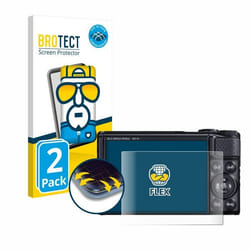 BROTECT Protection Intégrale 3D Incurvé pour Canon PowerShot SX740 HS / Lite (2 Pièces) - Couverture Complète Film Protection Écr
