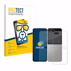 BROTECT Film Protecteur Verre 9H pour Samsung Galaxy Z Flip 6 (Avant+Arrière) [Anti-Rayures Transparent]