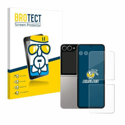 BROTECT Film Protecteur Verre 9H pour Samsung Galaxy Z Flip 6 (Avant+Caméra) [Anti-Rayures Transparent]