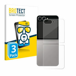 BROTECT Film Protecteur Verre 9H pour Samsung Galaxy Z Flip 6 (Arrière) (3 Pièces) [Anti-Rayures Transparent]