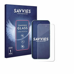 Savvies Verre Trempé pour Google Pixel 9 / 9 Pro Vitre Protection Ecran Film Trempé de Verre Dureté 9H
