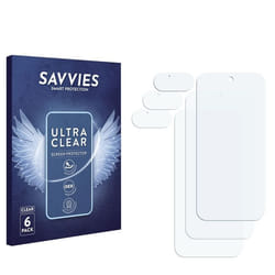 Savvies Protection Ecran pour Google Pixel 9 (Avant+Caméra) (6 Pièces) - Film Protection Ultra Clair