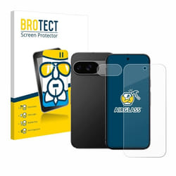 BROTECT Film Protecteur Verre 9H pour Google Pixel 9 (Avant+Caméra) [Anti-Rayures Transparent]