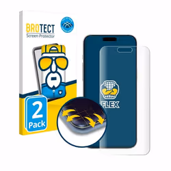 BROTECT Protection Intégrale 3D Incurvé pour Apple iPhone 16 Pro Max (2 Pièces) - Couverture Complète Film Protection Écran