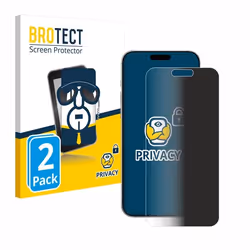BROTECT (2 Pièces) Protection Anti-Espion pour Apple iPhone 16 Pro Max – Privacy Film Écran de Confidentialité Filtre de lumi