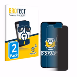 BROTECT (2 Pièces) Protection Anti-Espion pour Apple iPhone 14 – Privacy Film Écran de Confidentialité Filtre de lumière bleu ...