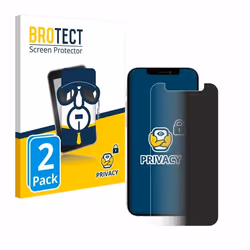 BROTECT (2 Pièces) Protection Anti-Espion pour Apple iPhone 12 mini – Privacy Film Écran de Confidentialité Filtre de lumi