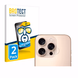 BROTECT Protection Ecran pour Apple iPhone 16 Pro Max (Caméra UNIQUEMENT) (2 Pièces) - Film Protection Ultra Clair