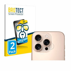 BROTECT Protection Ecran pour Apple iPhone 16 Pro Max (Caméra UNIQUEMENT) (2 Pièces) - Film Protection Ultra Clair