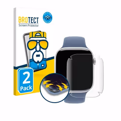 BROTECT Protection Intégrale 3D Incurvé pour Apple Watch Series 10 (46 mm) (2 Pièces) - Couverture Complète Film Protection É ...