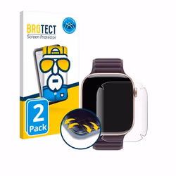 BROTECT Protection Intégrale 3D Incurvé pour Apple Watch Series 10 (42 mm) (2 Pièces) - Couverture Complète Film Protection É ...