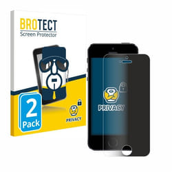 BROTECT (2 Pièces) Protection Anti-Espion pour Apple iPhone 5 / 5S / 5C / SE 2016 – Privacy Film Écran de Confidentialité Filt