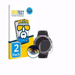 BROTECT Protection Intégrale 3D Incurvé pour Huami Amazfit T-Rex 3 (2 Pièces) - Couverture Complète Film Protection Écran