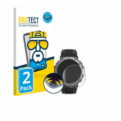 BROTECT Protection Intégrale 3D Incurvé pour Huami Amazfit T-Rex 3 (2 Pièces) - Couverture Complète Film Protection Écran