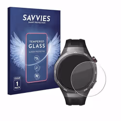 Savvies Verre Trempé pour Huawei Watch GT 5 Pro (46 mm) Vitre Protection Ecran Film Trempé de Verre Dureté 9H