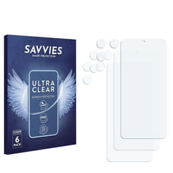 Savvies Protection Ecran pour Xiaomi 14T Pro (Avant+Caméra) (6 Pièces) - Film Protection Ultra Clair