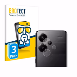 BROTECT Film Protecteur Verre 9H pour Xiaomi Redmi Note 13 Pro+ 5G (Caméra UNIQUEMENT) (3 Pièces) [Anti-Rayures Transparent]