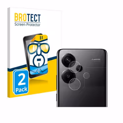 BROTECT Protection Ecran pour Xiaomi Redmi Note 13 Pro+ 5G (Caméra UNIQUEMENT) (2 Pièces) - Film Protection Ultra Clair