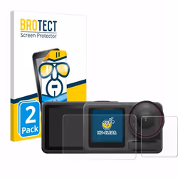 BROTECT Protection Ecran pour DJI Osmo Action 5 Pro (case-friendly) (2 Pièces) - Film Protection Ultra Clair