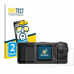BROTECT Protection Ecran pour DJI Osmo Action 5 Pro (case-friendly) (2 Pièces) - Film Protection Ultra Clair
