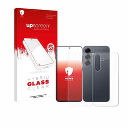 upscreen Protecteur d’Écran en Verre Trempé pour Samsung Galaxy S25 Plus (Avant+Arrière) – Glass-Plastique 9H Dureté