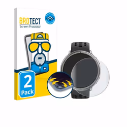 BROTECT Protection Intégrale 3D Incurvé Matte pour Amazfit Active 2 (2 Pièces) - Couverture Complète Film Protection Écran