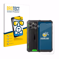 BROTECT Film Protecteur Verre 9H pour Blackview BV5300 Plus (Avant+Caméra) [Anti-Rayures Transparent]