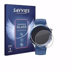 Savvies Verre Trempé pour Oppo Watch X2 Vitre Protection Ecran Film Trempé de Verre Dureté 9H