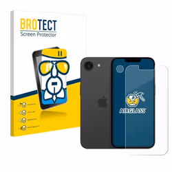 BROTECT Film Protecteur Verre 9H pour Apple iPhone 16e (Avant+Caméra) [Anti-Rayures Transparent]