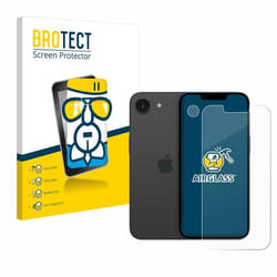 BROTECT Film Protecteur Verre 9H pour Apple iPhone 16e (Avant+Caméra) [Anti-Rayures Transparent]