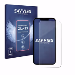 Savvies Verre Trempé pour Apple iPhone 16e Vitre Protection Ecran Film Trempé de Verre Dureté 9H