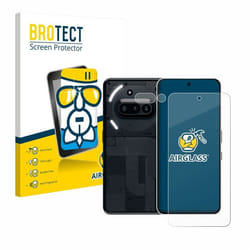 BROTECT Film Protecteur Verre 9H pour Nothing Phone (3a) (Avant+Caméra) [Anti-Rayures Transparent]