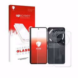 upscreen Protecteur d’Écran en Verre Trempé pour Nothing Phone (3a) Pro (Avant+Arrière) – Glass-Plastique 9H Dureté