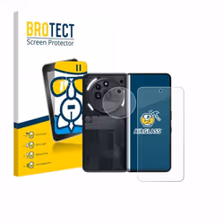 BROTECT Film Protecteur Verre 9H pour Nothing Phone (3a) Pro (Avant+Caméra) [Anti-Rayures Transparent]