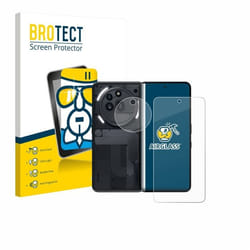BROTECT Film Protecteur Verre 9H pour Nothing Phone (3a) Pro (Avant+Caméra) [Anti-Rayures Transparent]