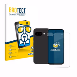BROTECT Film Protecteur Verre 9H pour Google Pixel 9a (Avant+Caméra) [Anti-Rayures Transparent]