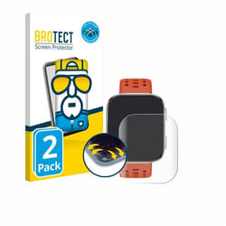 BROTECT Protection Intégrale 3D Incurvé pour Huami Amazfit Bip 6 (2 Pièces) - Couverture Complète Film Protection Écran