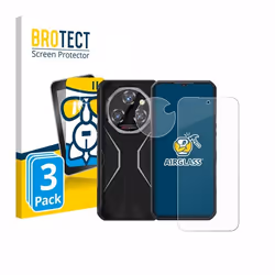 BROTECT Film Protecteur Verre 9H pour Oukitel WP55 Pro (Avant+Caméra) (3 Pièces) [Anti-Rayures Transparent]