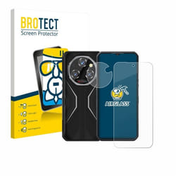 BROTECT Film Protecteur Verre 9H pour Oukitel WP55 Pro (Avant+Caméra) [Anti-Rayures Transparent]