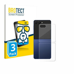 BROTECT Film Protecteur Verre 9H pour Samsung Galaxy Z Flip 7 (Arrière) (3 Pièces) [Anti-Rayures Transparent]