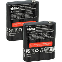 Vhbw - 2x Batterie remplacement pour Motorola KEBT071B, KEBT-071-C pour radio talkie-walkie (1300mAh, 3,6V, NiMH)