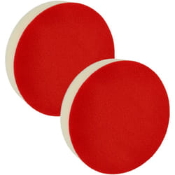 2x Eponge de polissage compatible avec Makita ponceuses excentriques et à vibration - 13 cm diam. de travail, rouge, blanc - Vhbw